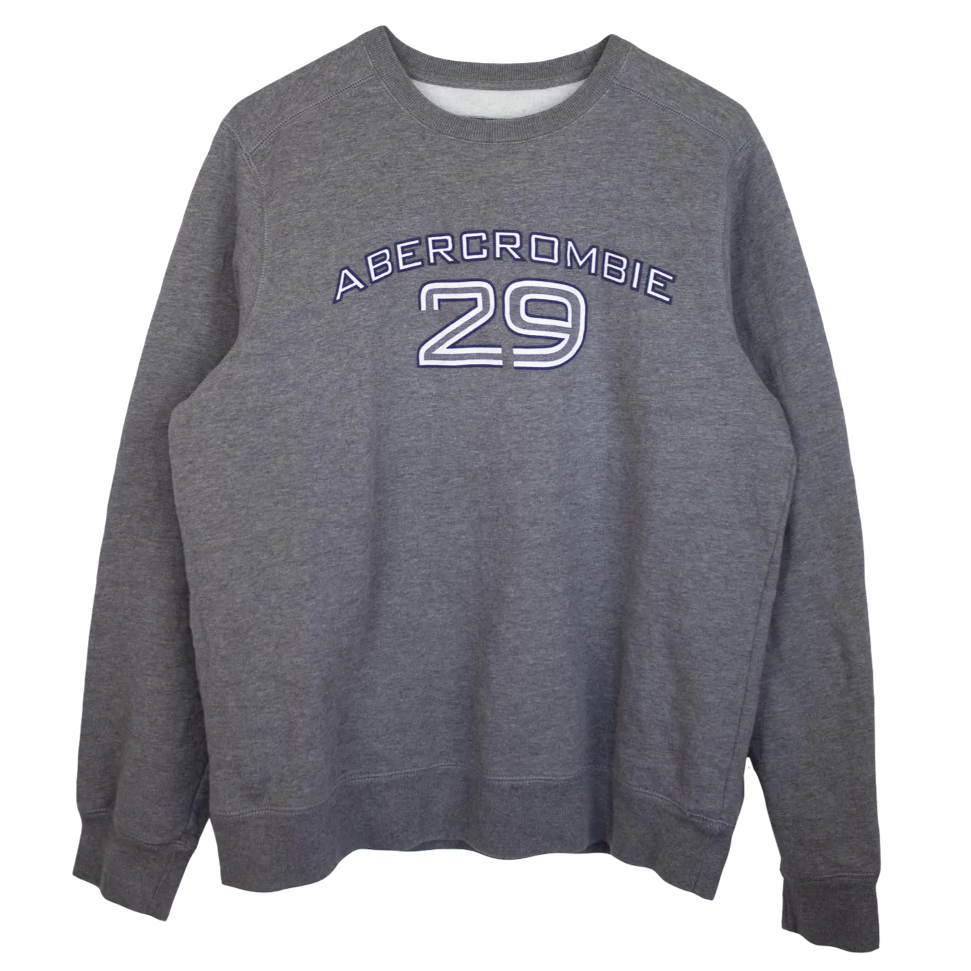 Abercrombie Spellout Sweater Grey (L)