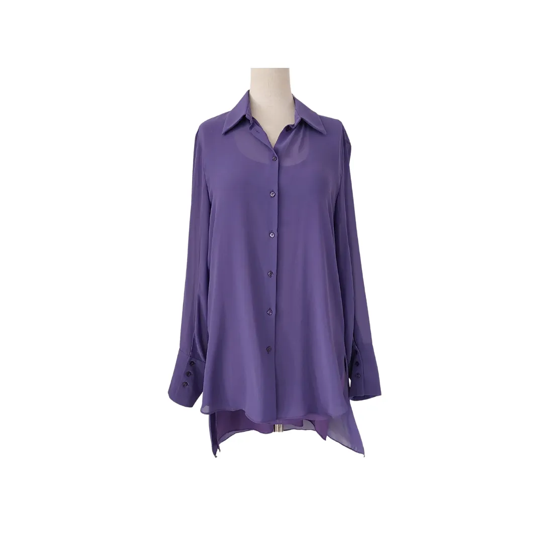 Adele Altman Purple Collared Shirt | Gently Used |