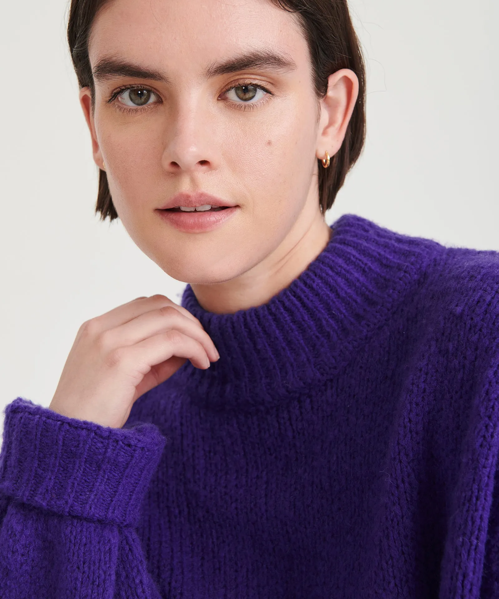 Airspun Mockneck Sweater