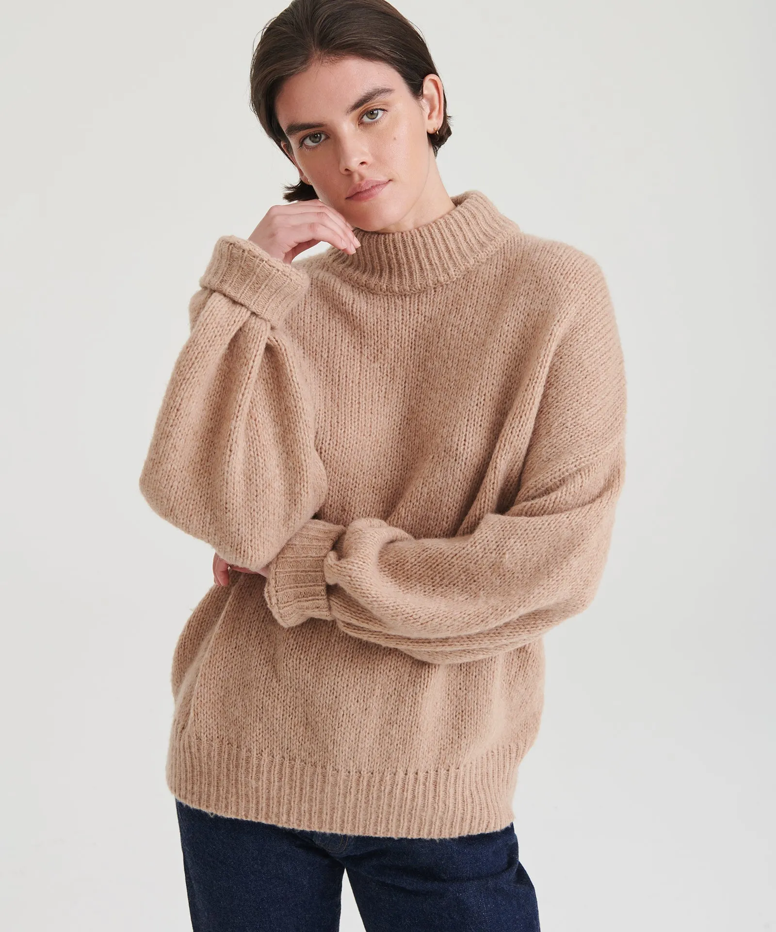 Airspun Mockneck Sweater