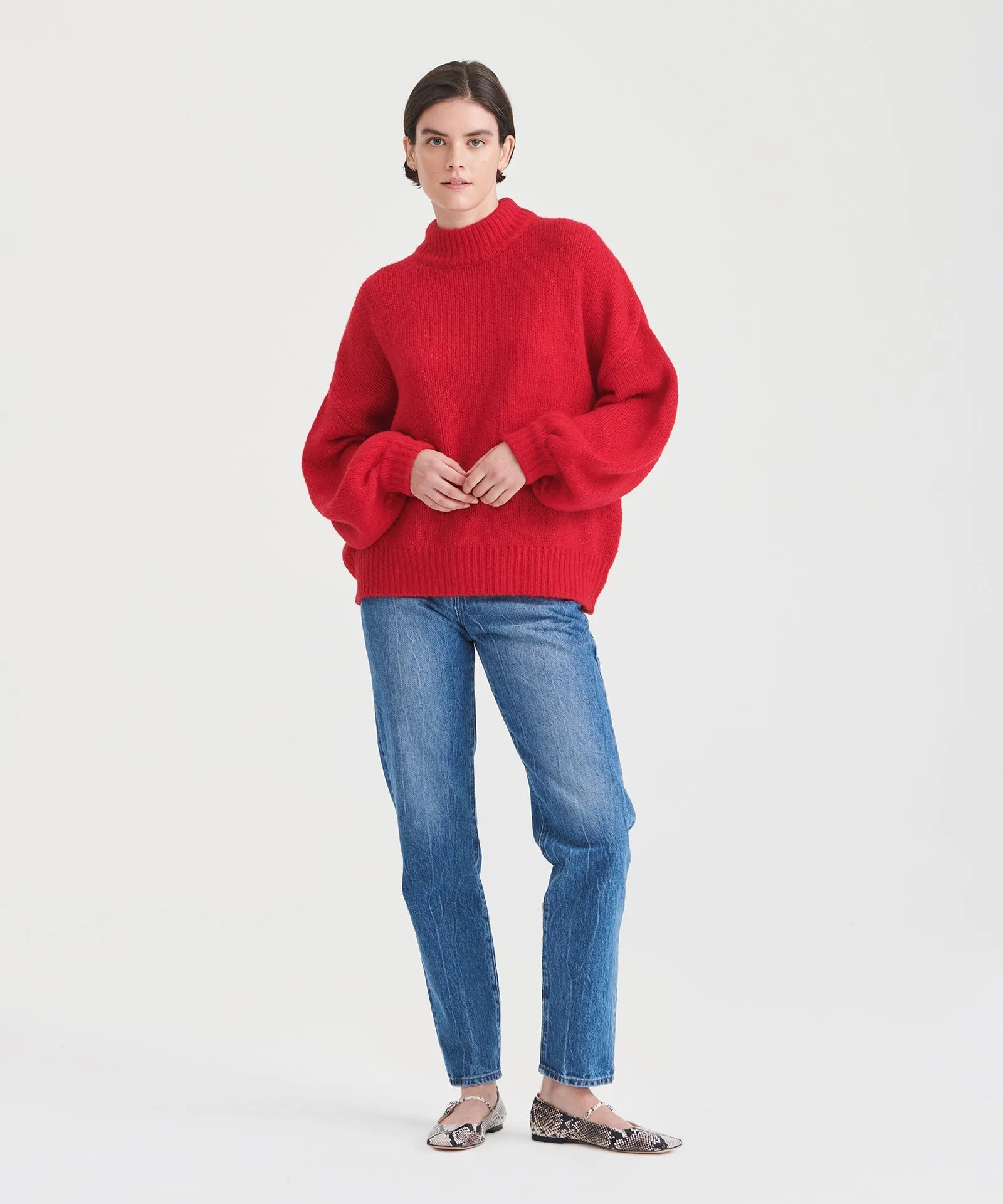 Airspun Mockneck Sweater