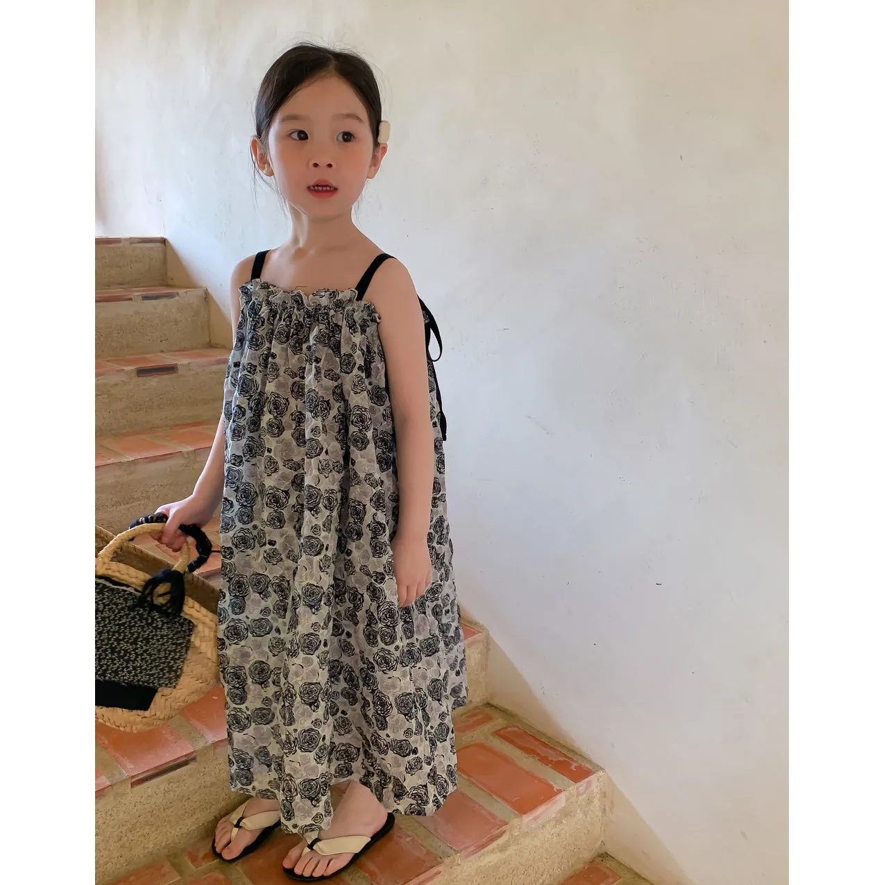 Baby Kid Girls Flower Print Dresses