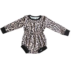 Baby Onesie Romper - Autumn Girls - Western Leopard Print