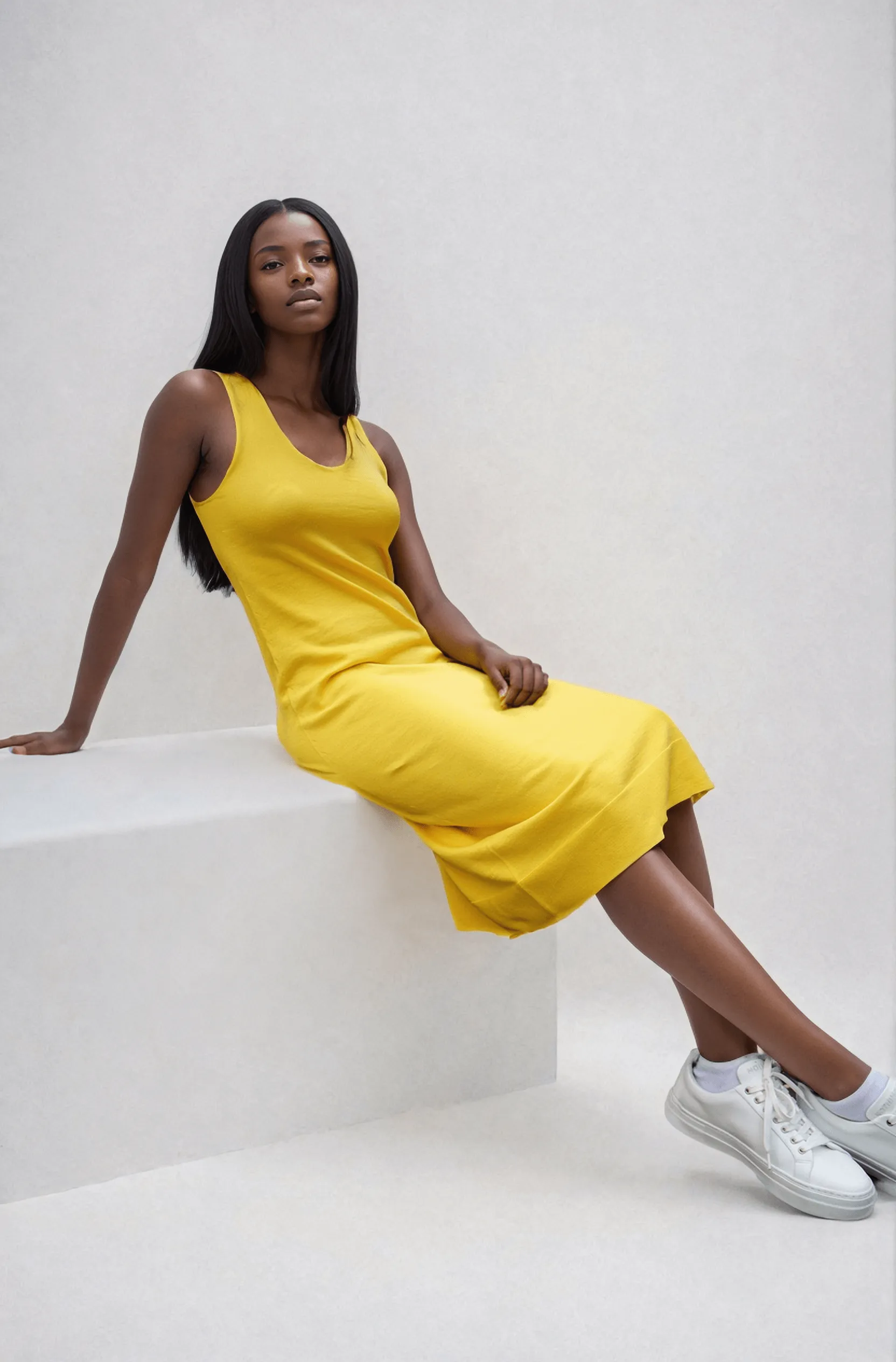 BROOKE | Egyptian Cotton Sleeveless Dress