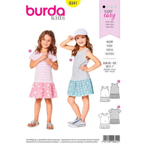 Burda Child Jersey Dresses 9341