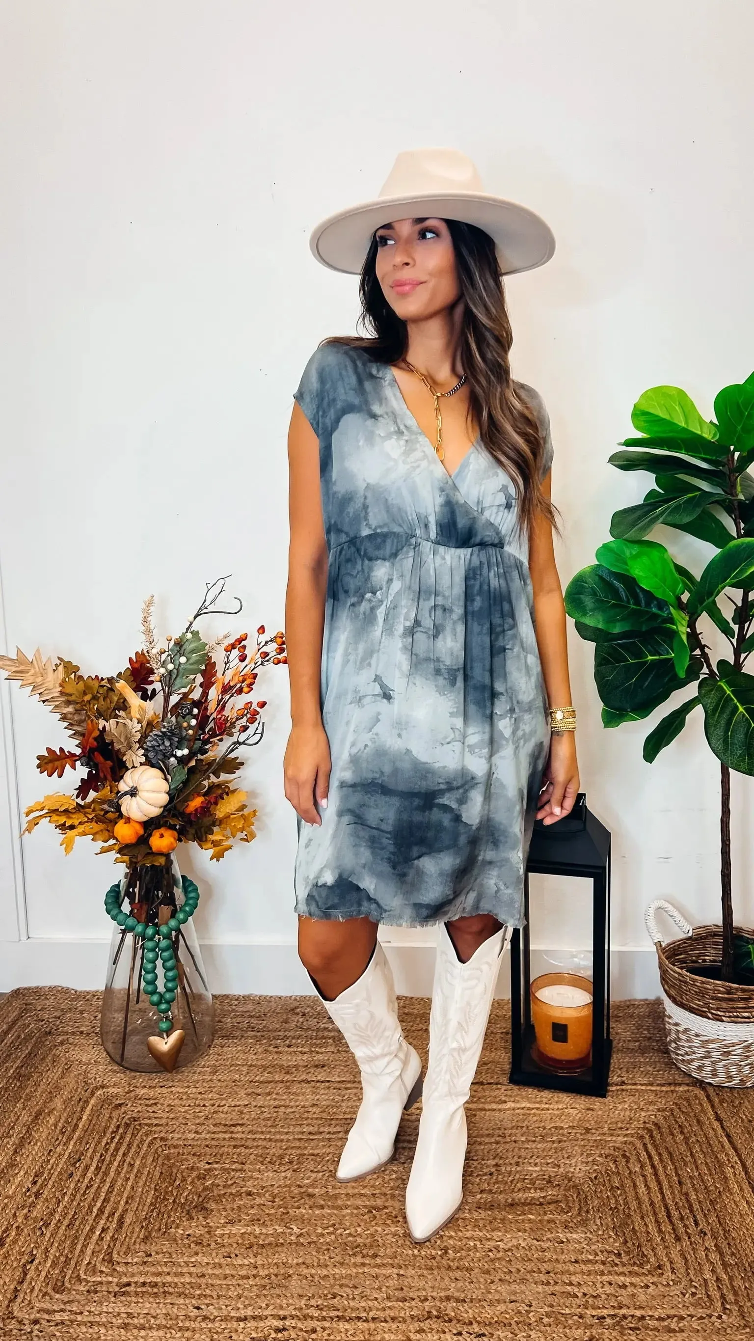 City Talk Smoke Dress