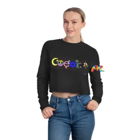 COEXIST Women's Cropped Sweatshirt