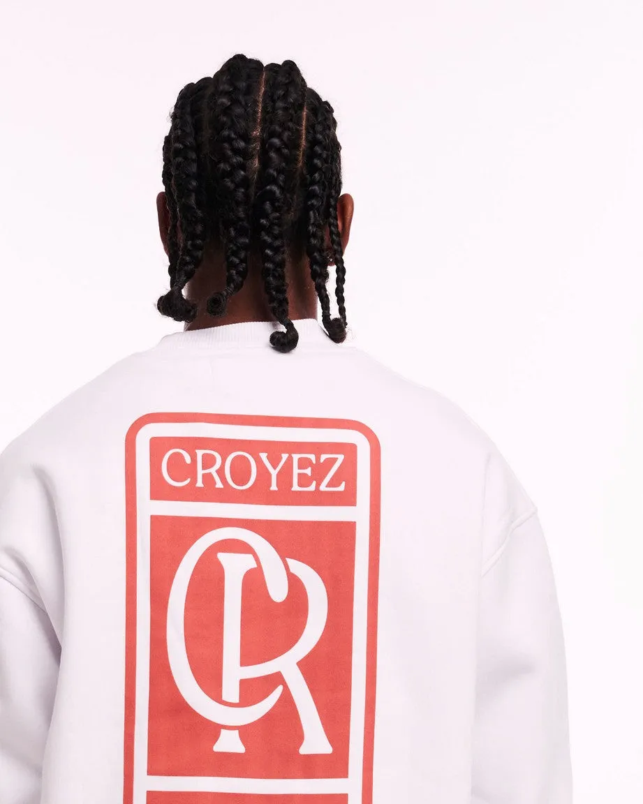 CROYEZ INITIAL SWEATER - WHITE/CLAY