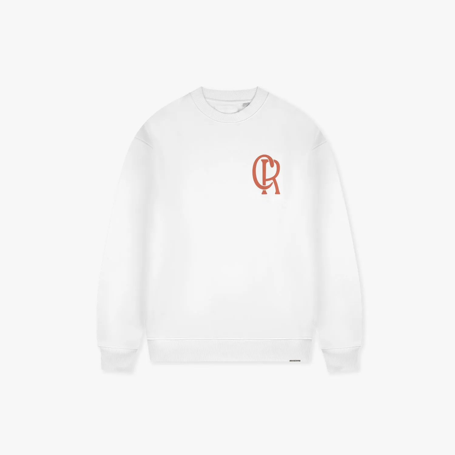 CROYEZ INITIAL SWEATER - WHITE/CLAY