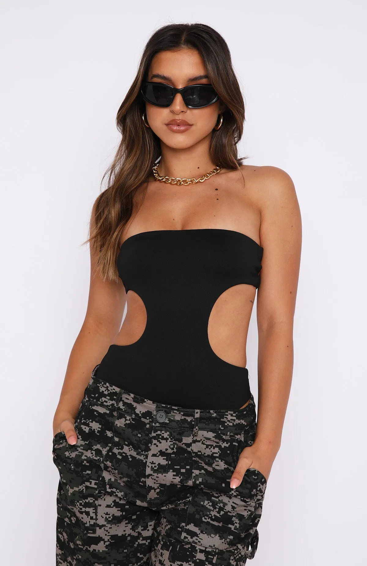 Cutting Corners Bodysuit Black