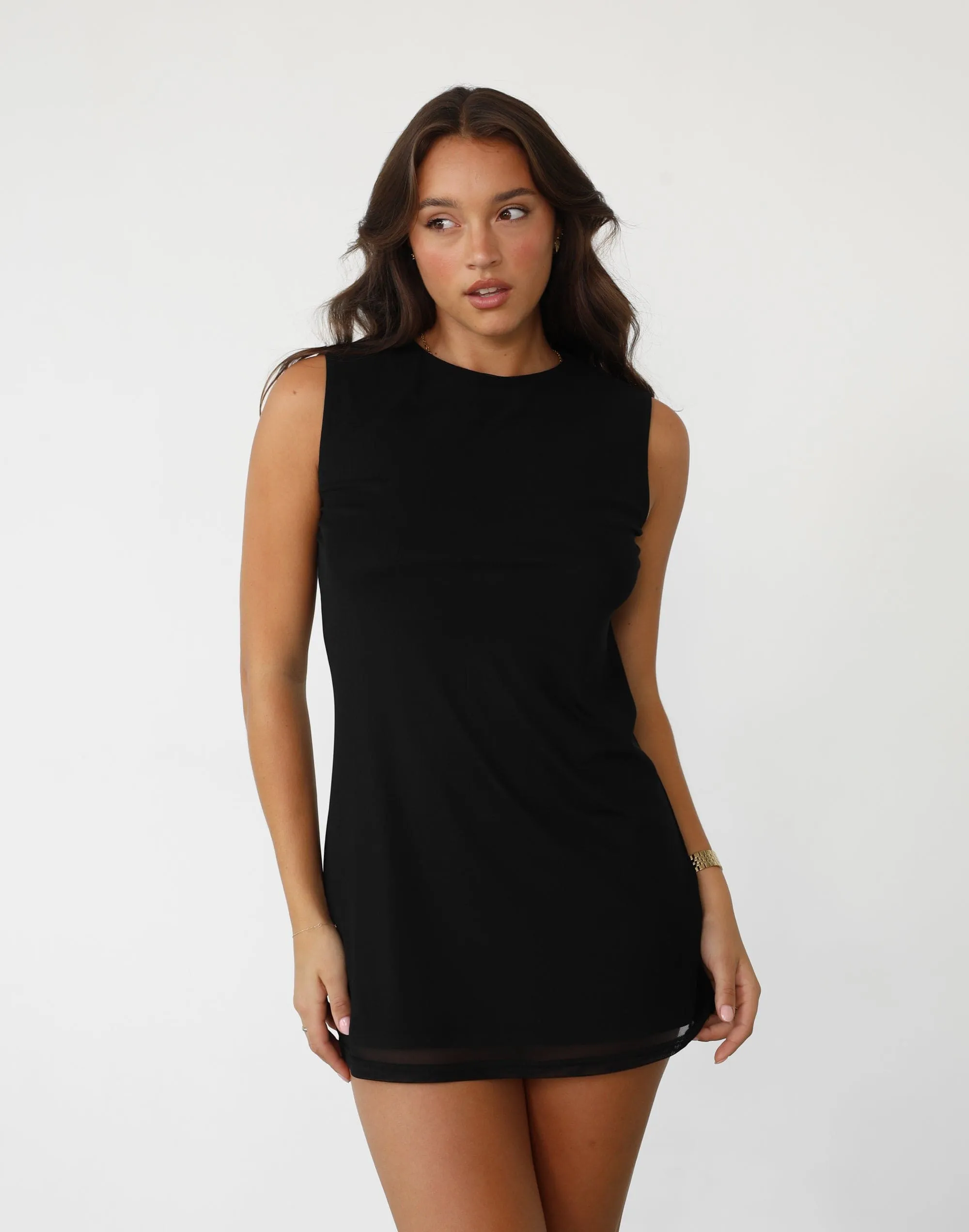 Deona Mini Dress (Black)