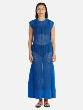 Ena Pelly | Demi Knit Maxi Dress - Blue