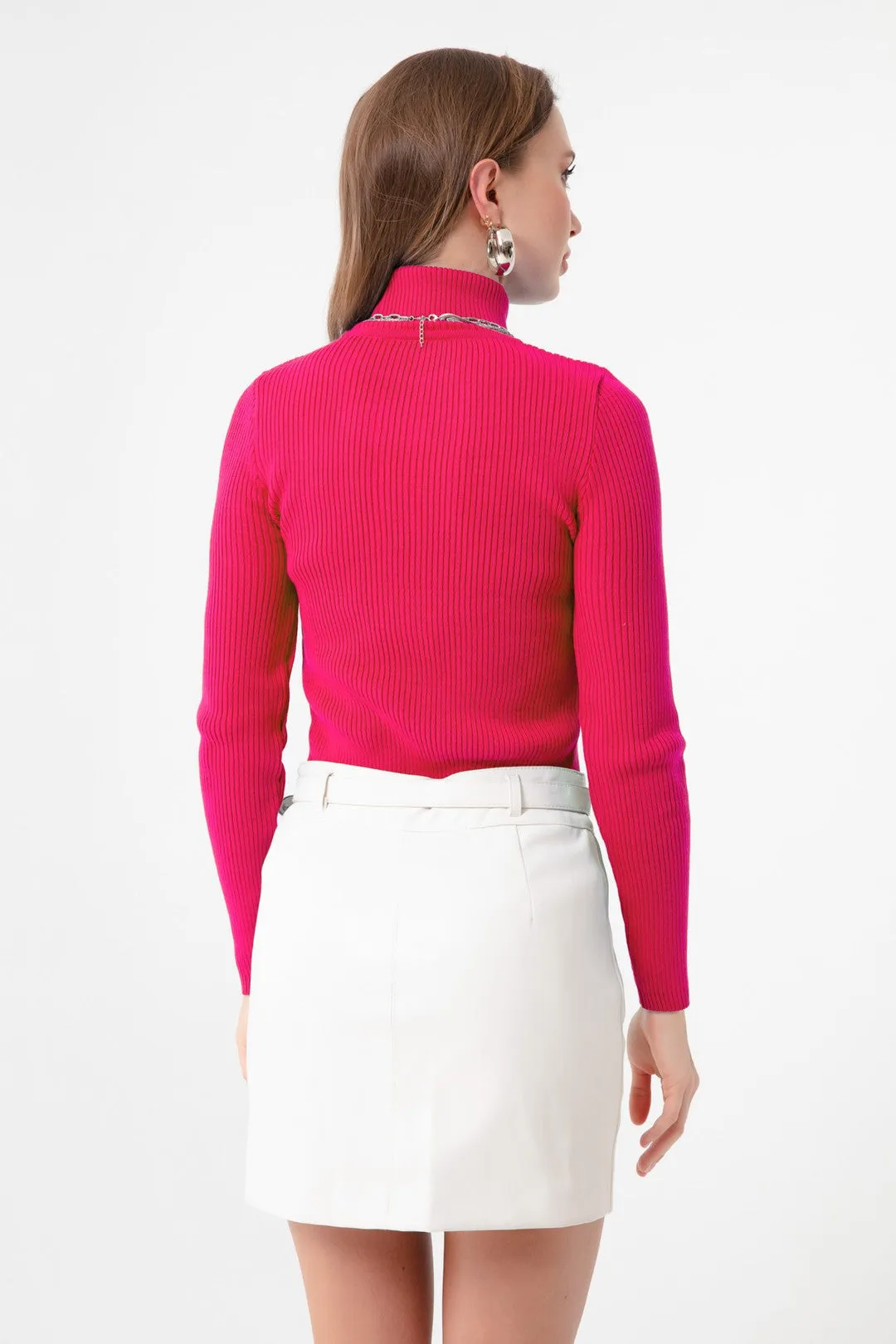 Female Fisherman Collar Knitwear Sweater