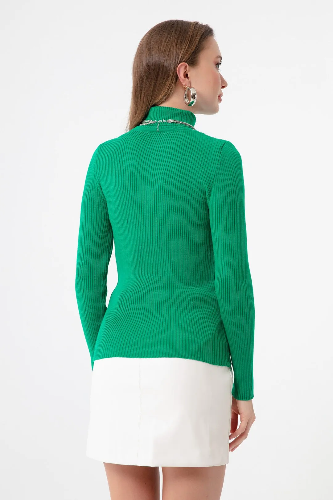 Female Fisherman Collar Knitwear Sweater