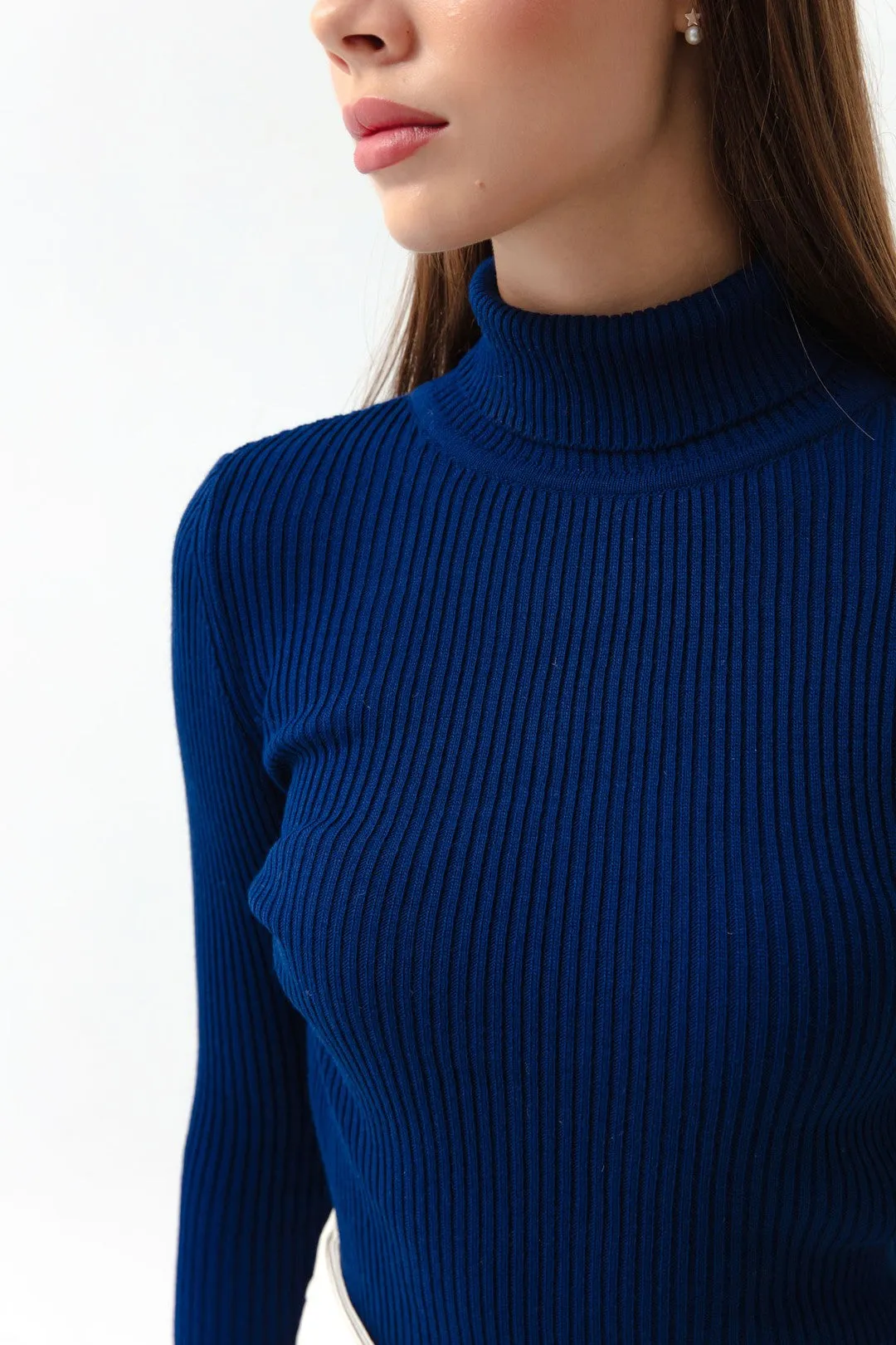 Female Fisherman Collar Knitwear Sweater