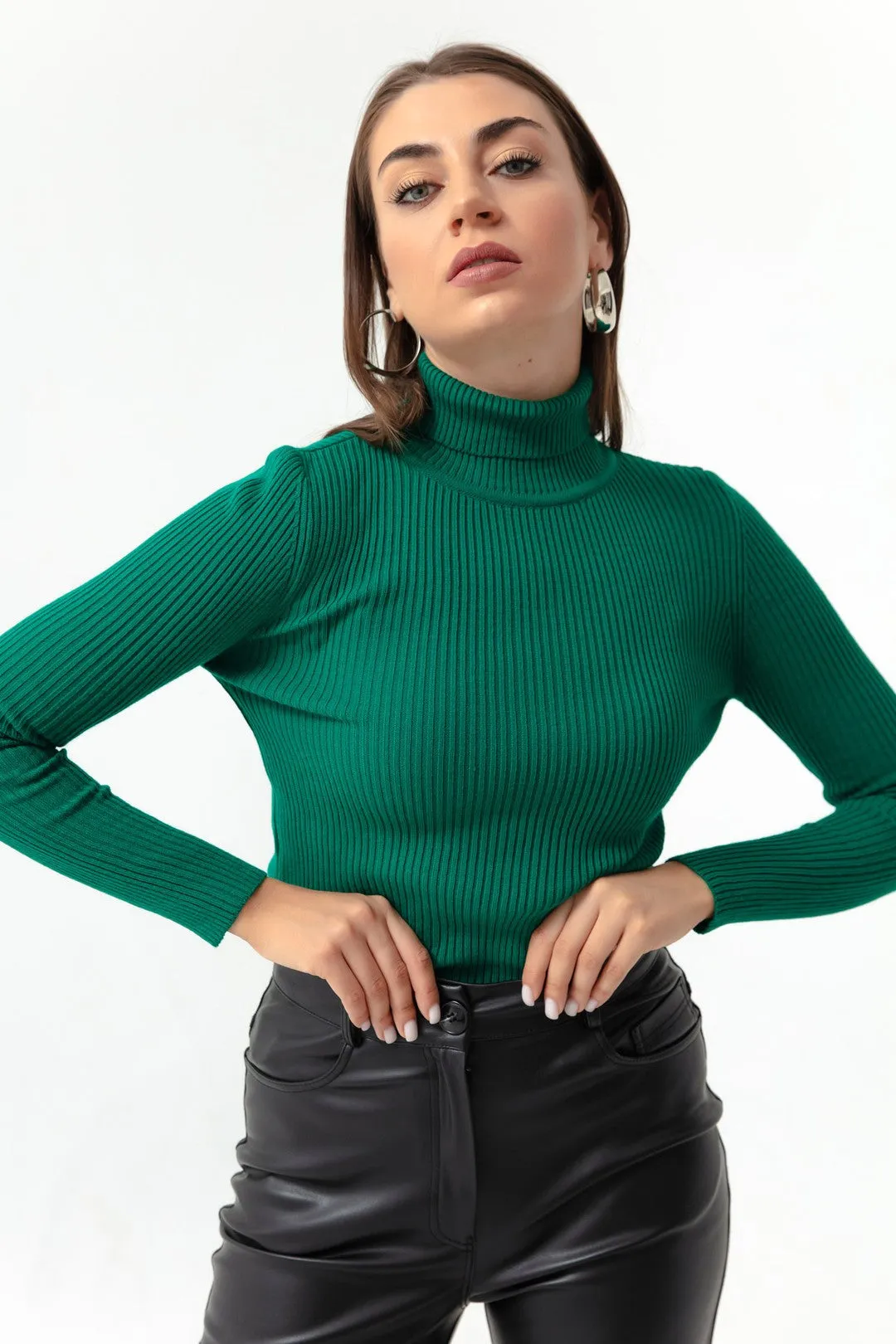 Female Fisherman Collar Knitwear Sweater