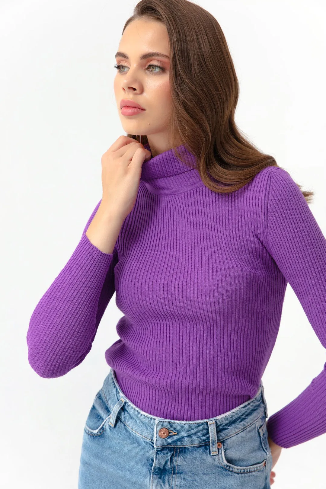 Female Fisherman Collar Knitwear Sweater