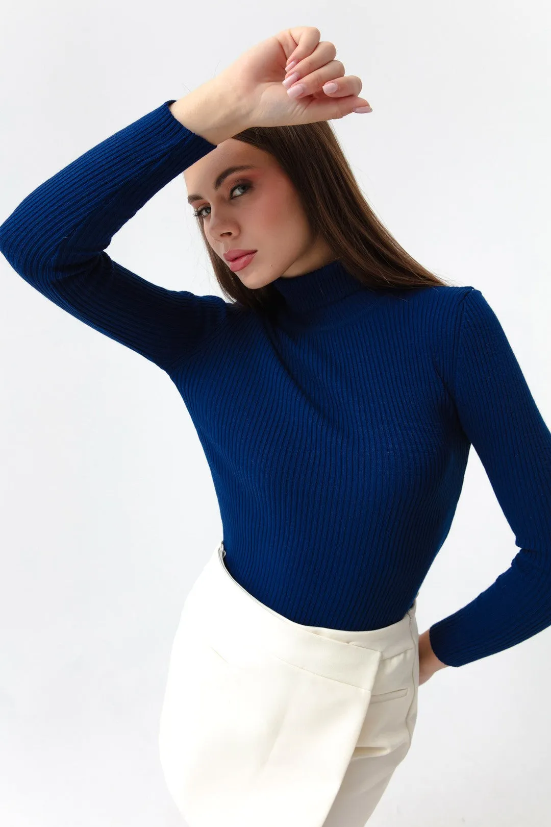 Female Fisherman Collar Knitwear Sweater