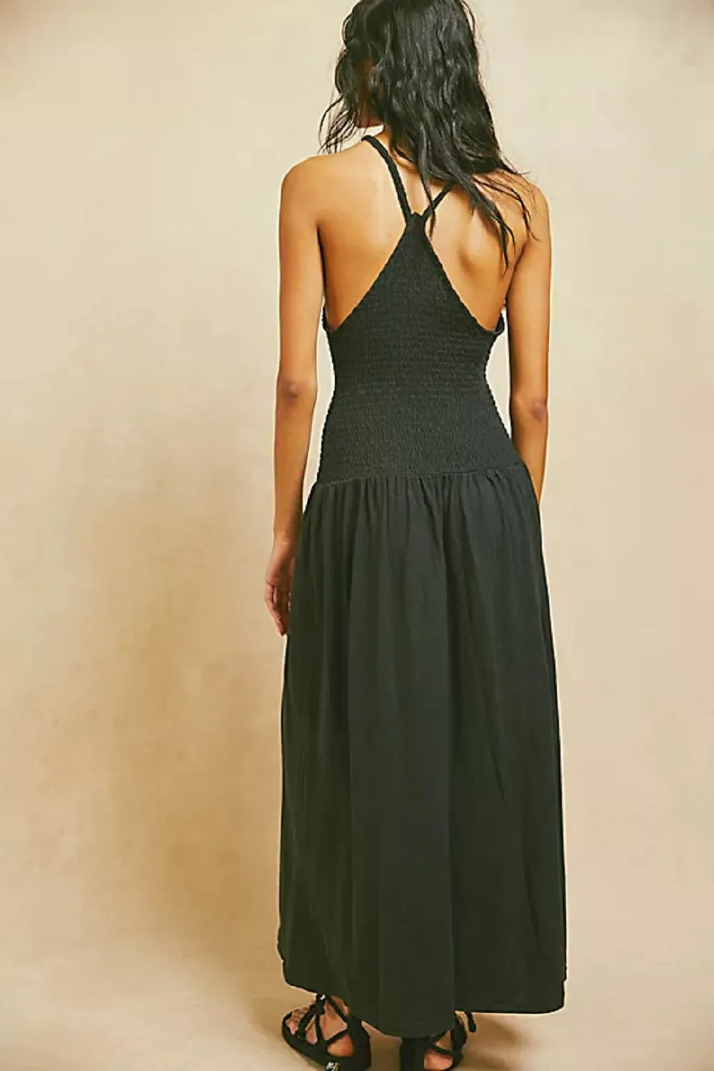 Free People Women's Spell On You Maxi Dress, Black, Small