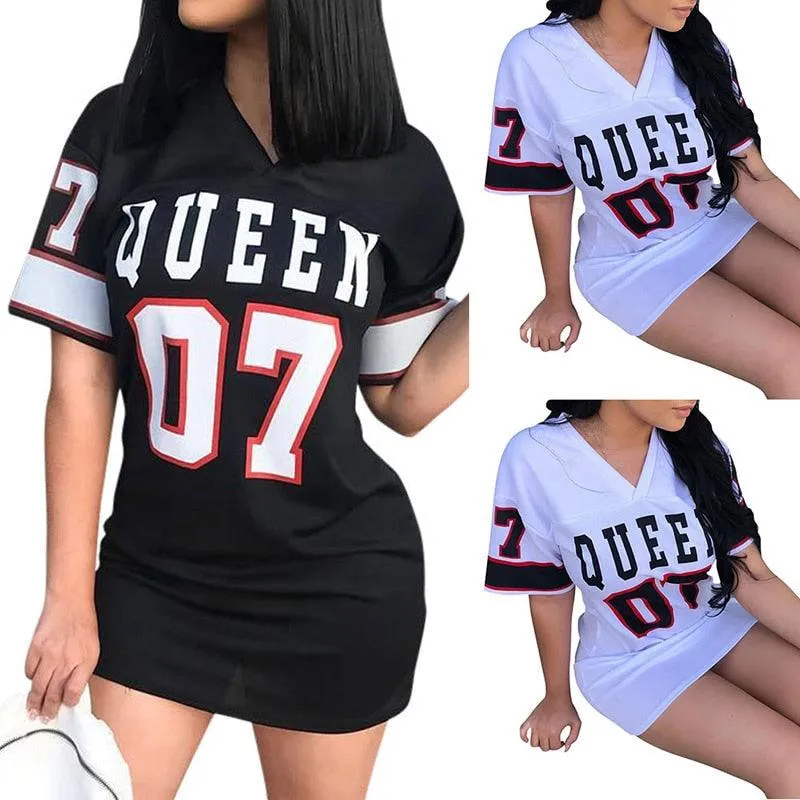 Hip Hop Queen Printed Long T Shirt