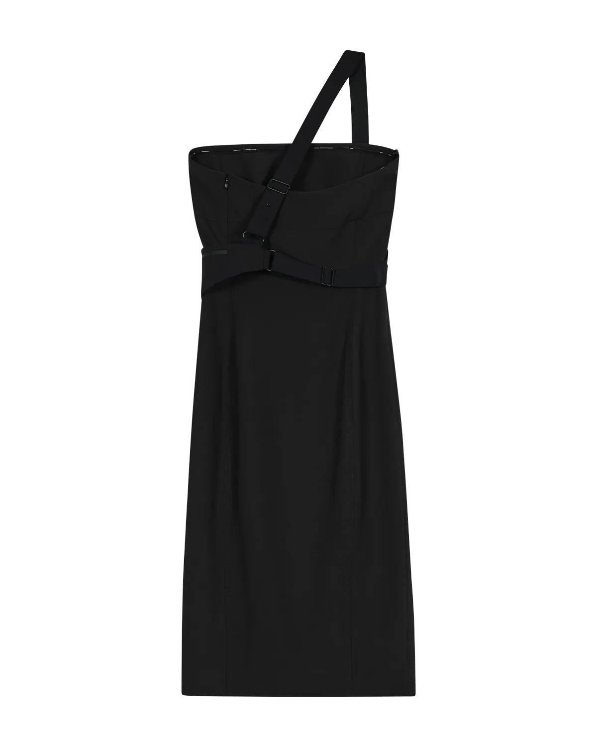 HYEIN SEO - Tube Dress With Cinch Bag in BLACK