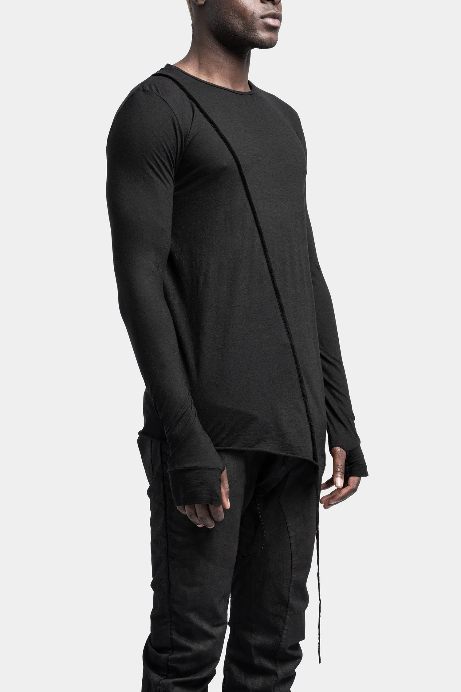 Iconic long sleeve tee, Black