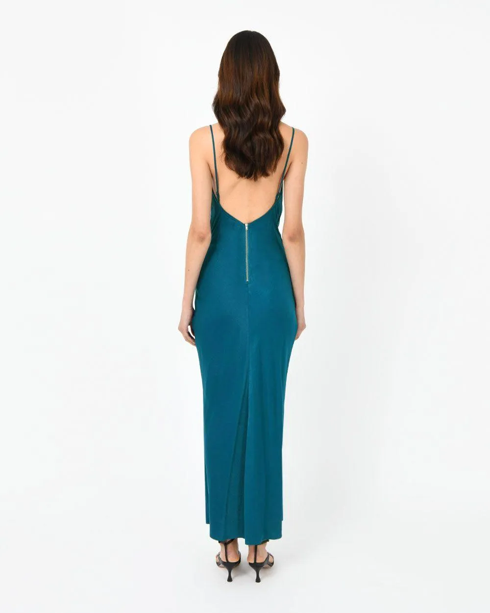 Isabella Low Back Dress - Teal