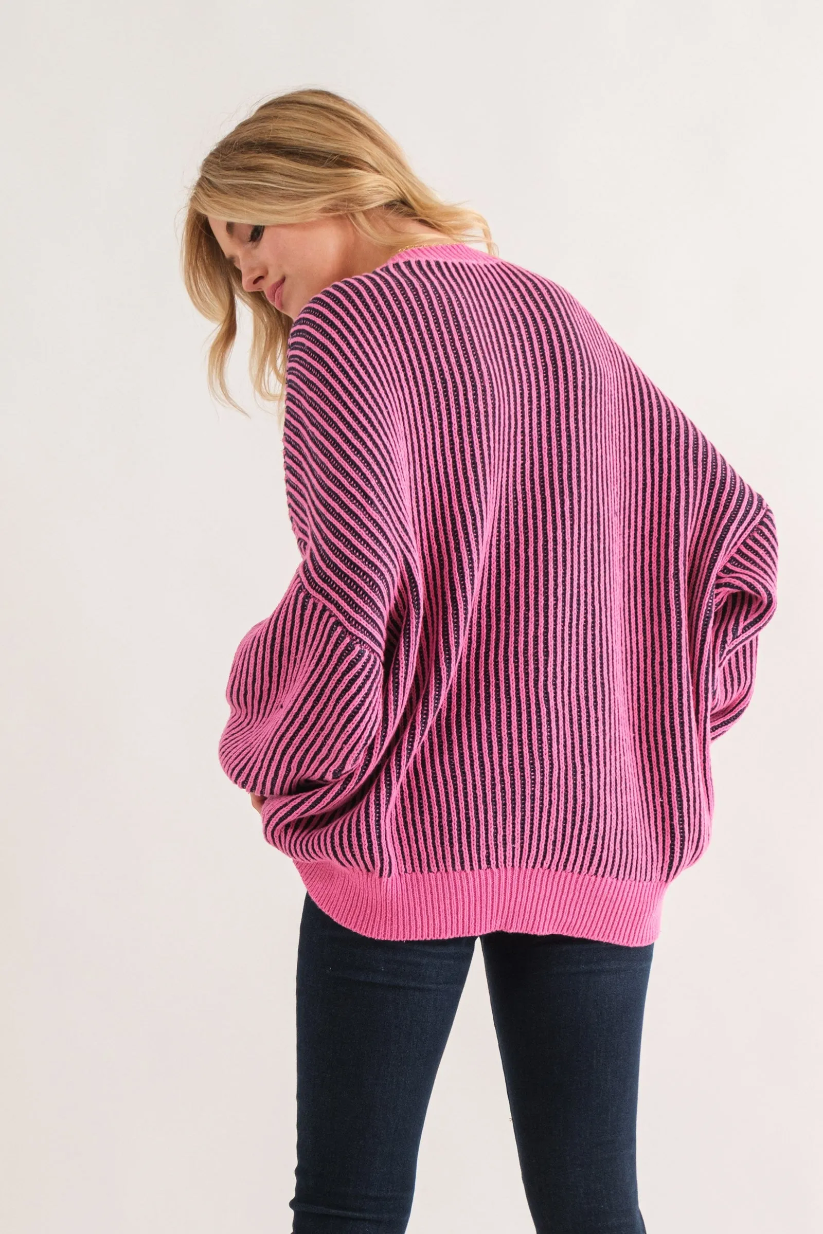 Life is Your Creation Ribbed Sweater