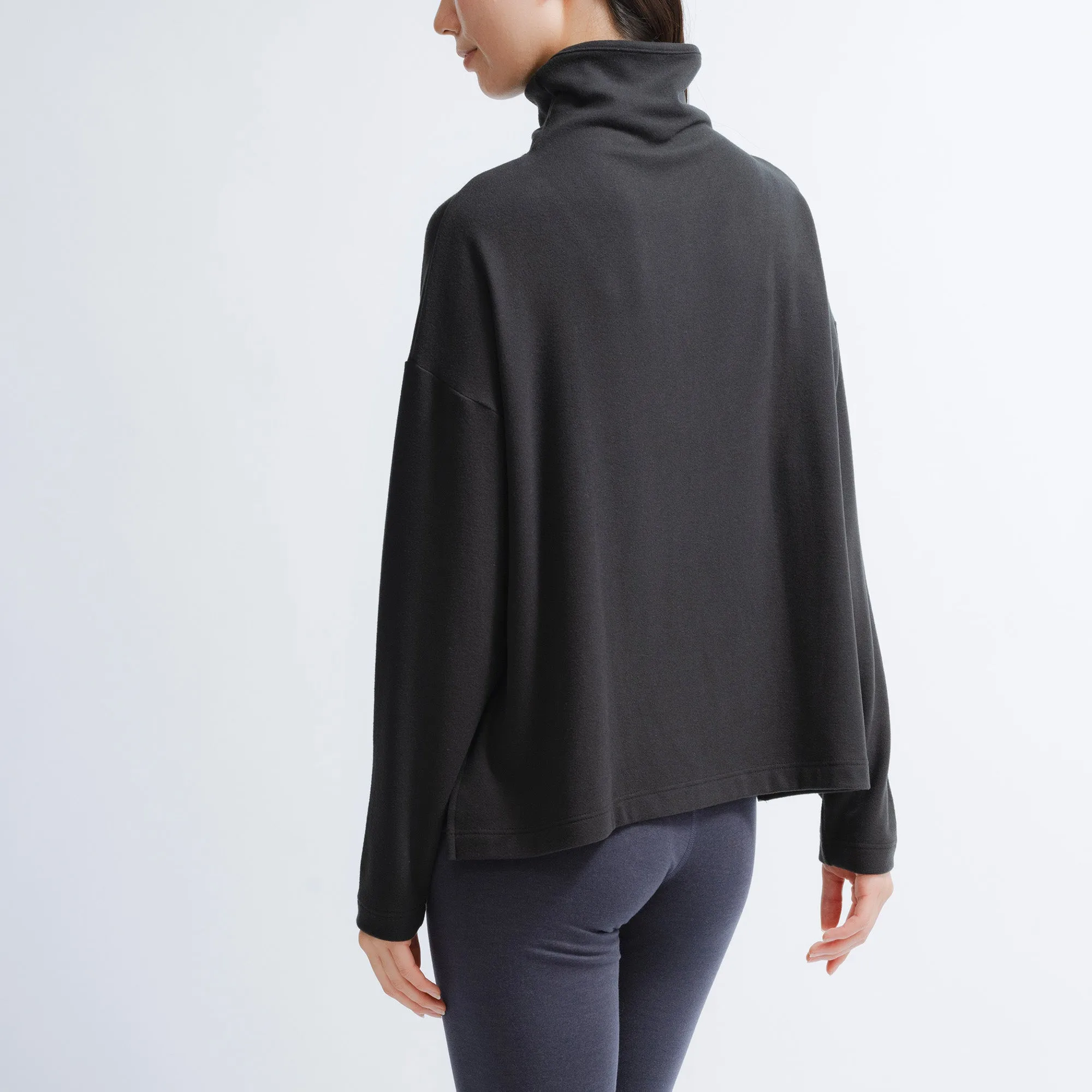 Loft Mock Neck Long Sleeve Top