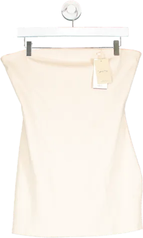 MANGO Cream Strapless Mini Dress BNWT UK 12