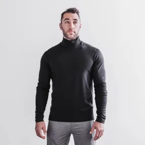 Men's Blended Merino Wool Mock Neck