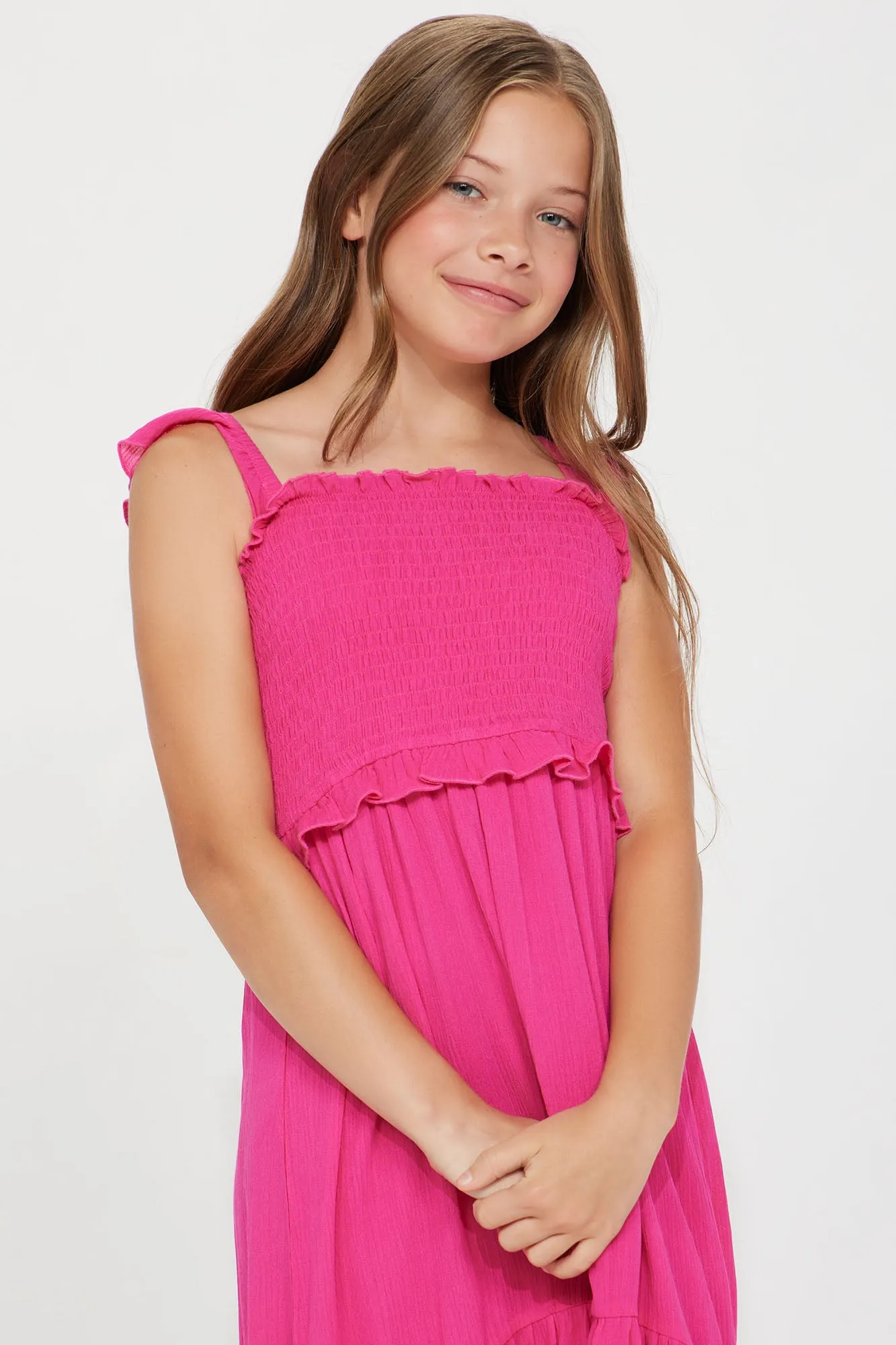 Mini Social Butterfly Maxi Dress - Fuchsia