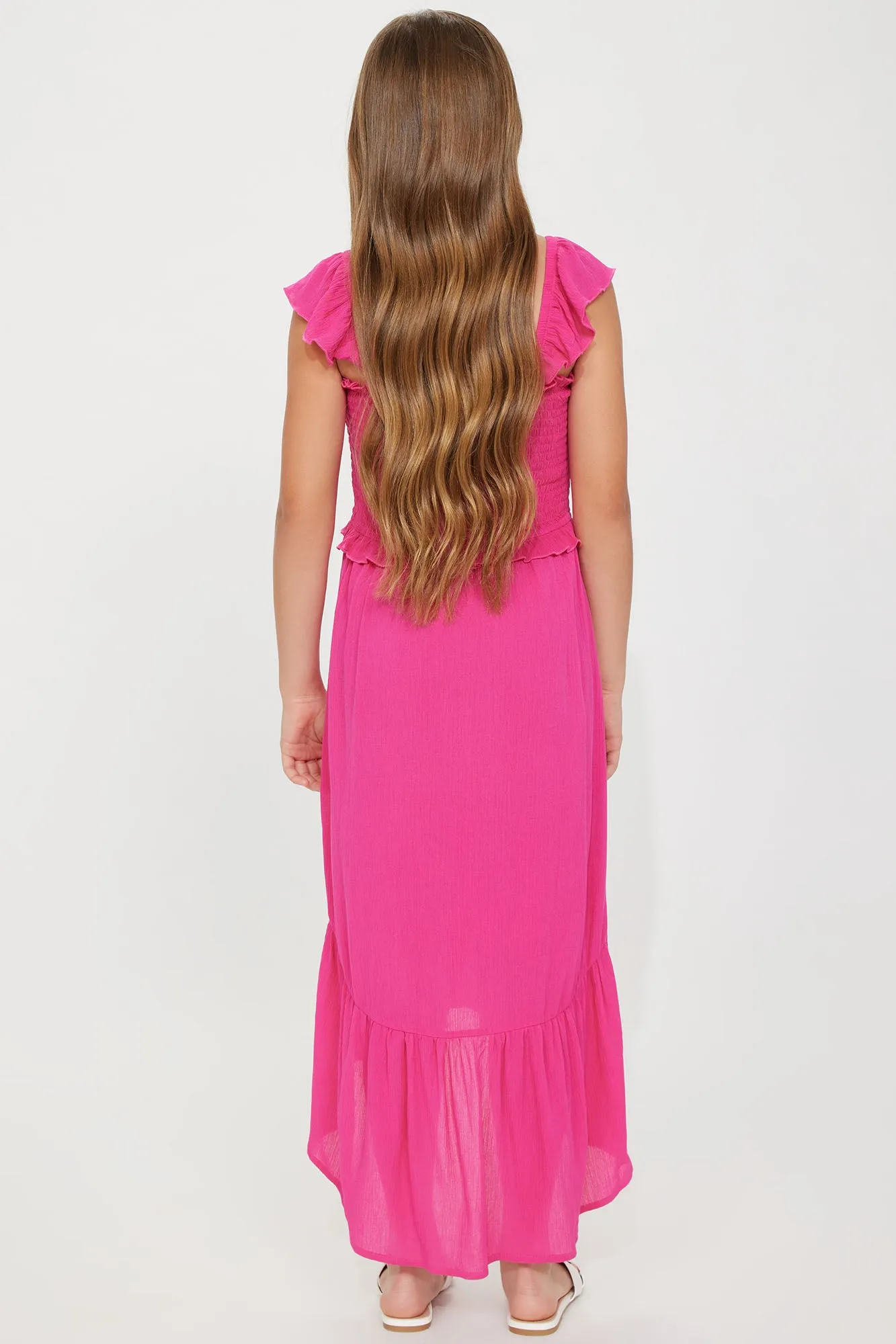 Mini Social Butterfly Maxi Dress - Fuchsia