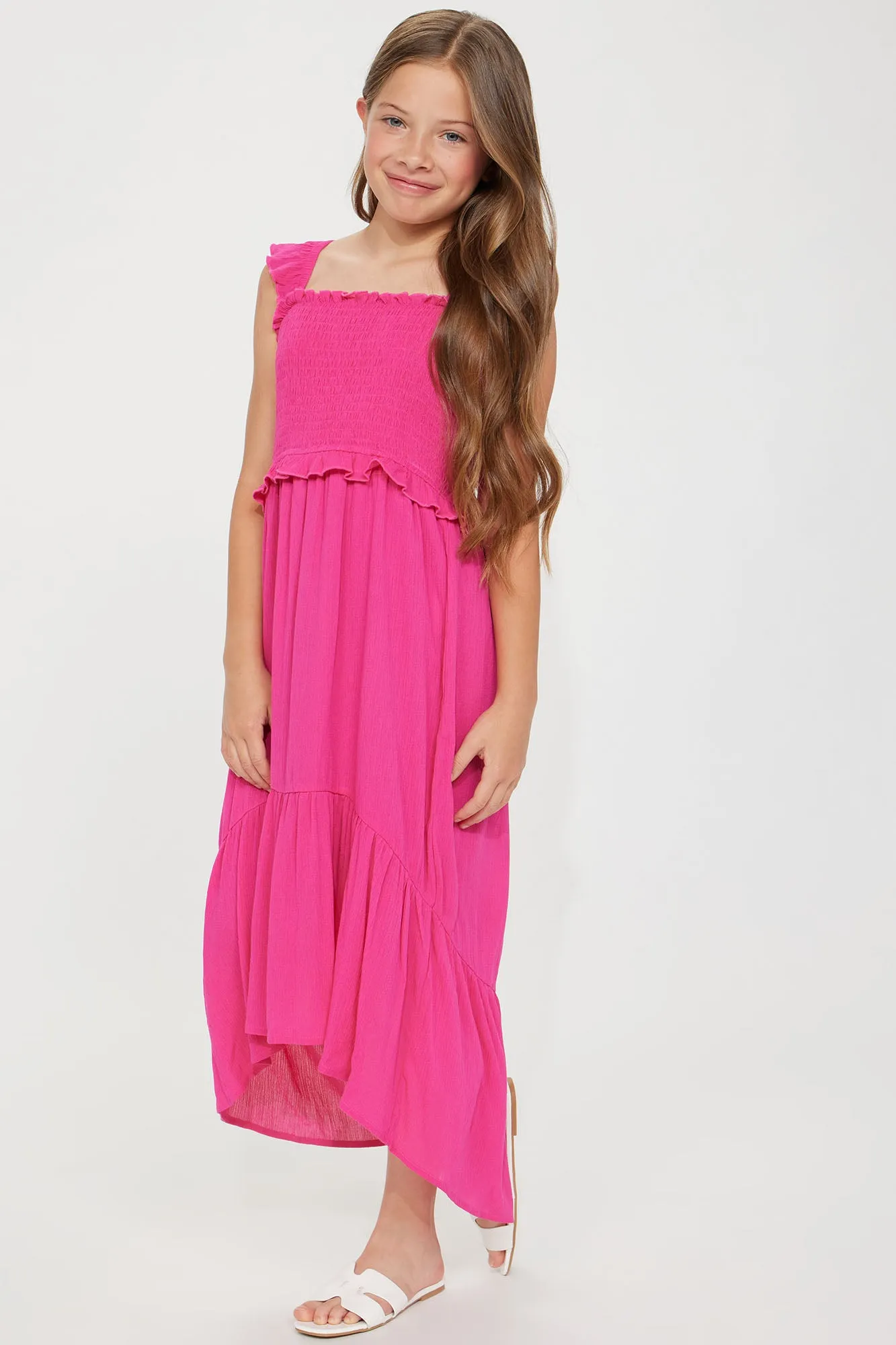 Mini Social Butterfly Maxi Dress - Fuchsia