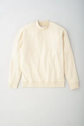 Mock Neck Sweatshirt in Alabaster