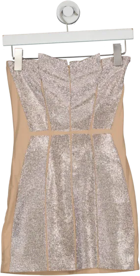 NUE Studio Nude Diva Rhinestone embellished Mini Dress UK 6