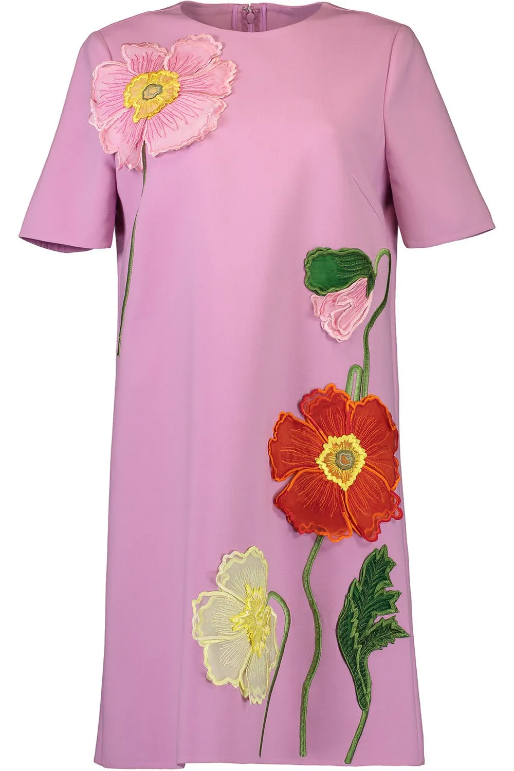 Painted Poppies Shift Dress - Lupine