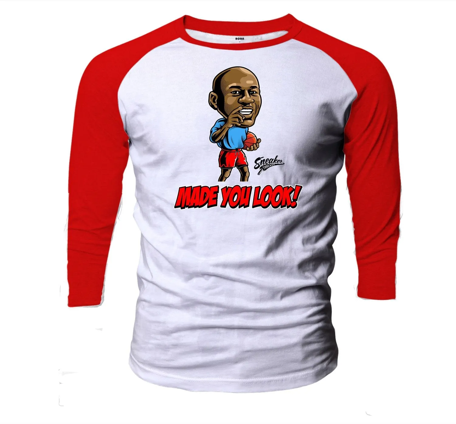 Retro 1 Fearless OG Made you Look Raglan Shirt