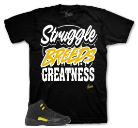 Retro 12 Black Taxi Shirt - Struggle Breeds - Black