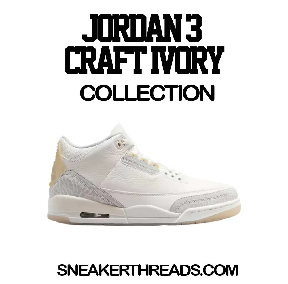 Retro 3 Ivory Shirt - Clean Pair - Grey