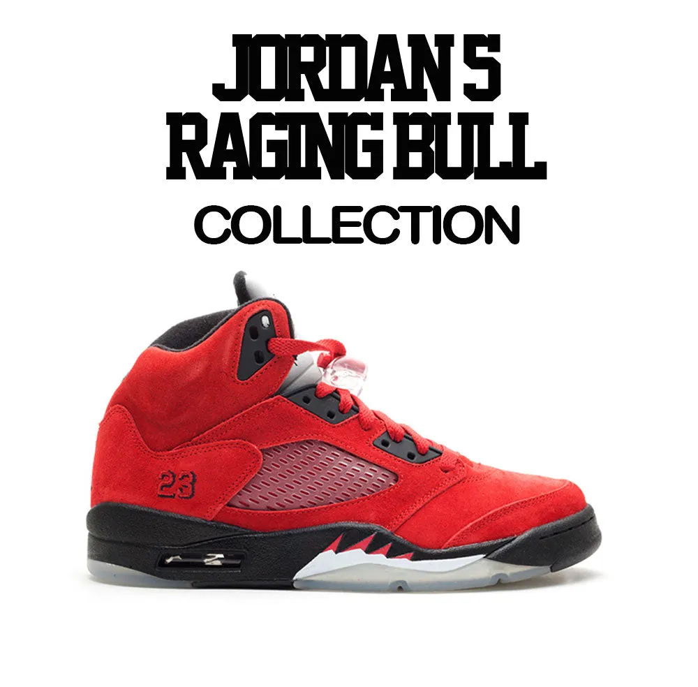 Retro 5 Raging Bull Shirt - ST Original - Red