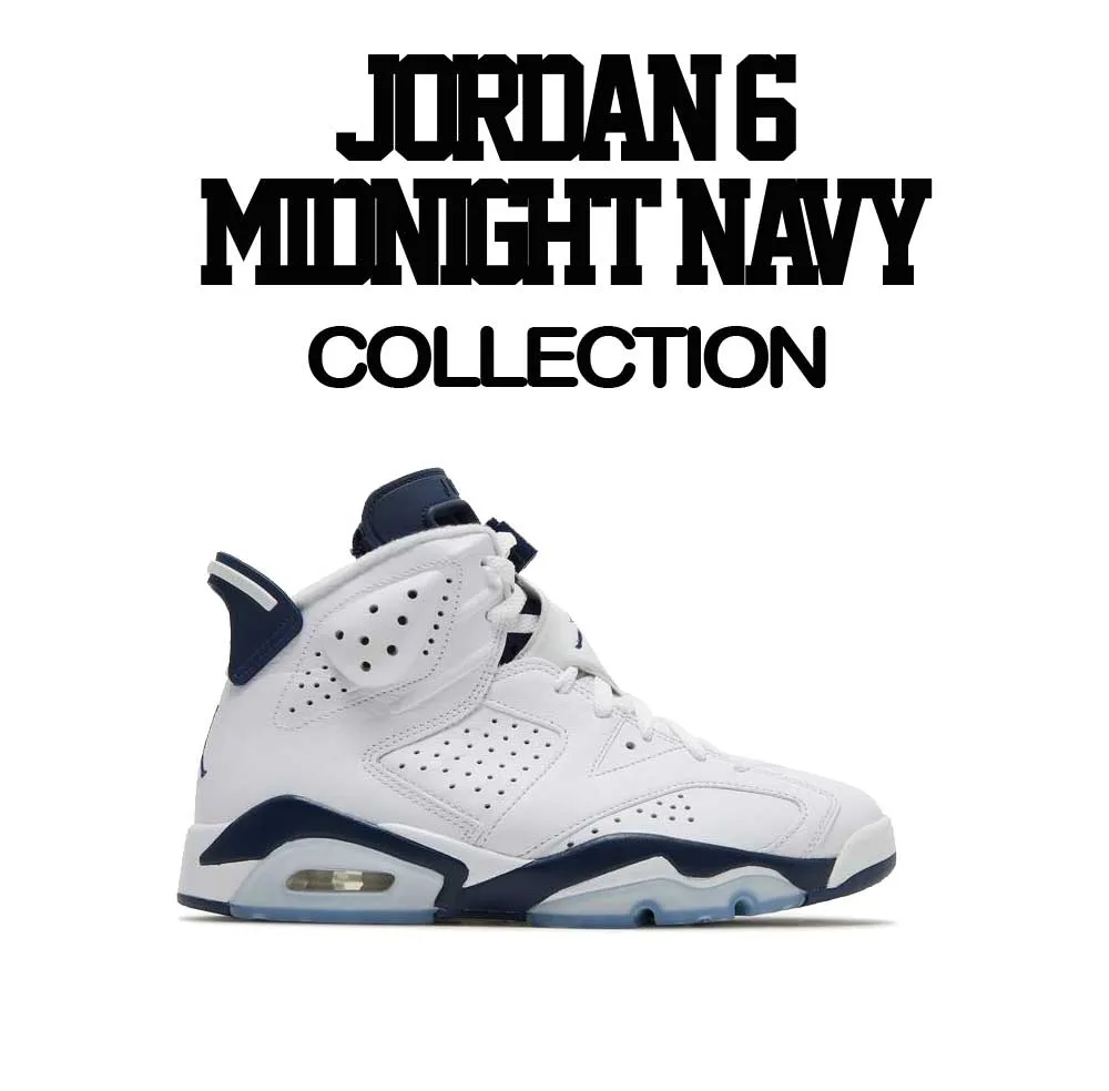 Retro 6 Midnight Navy Shirt - Clean Pair - Navy