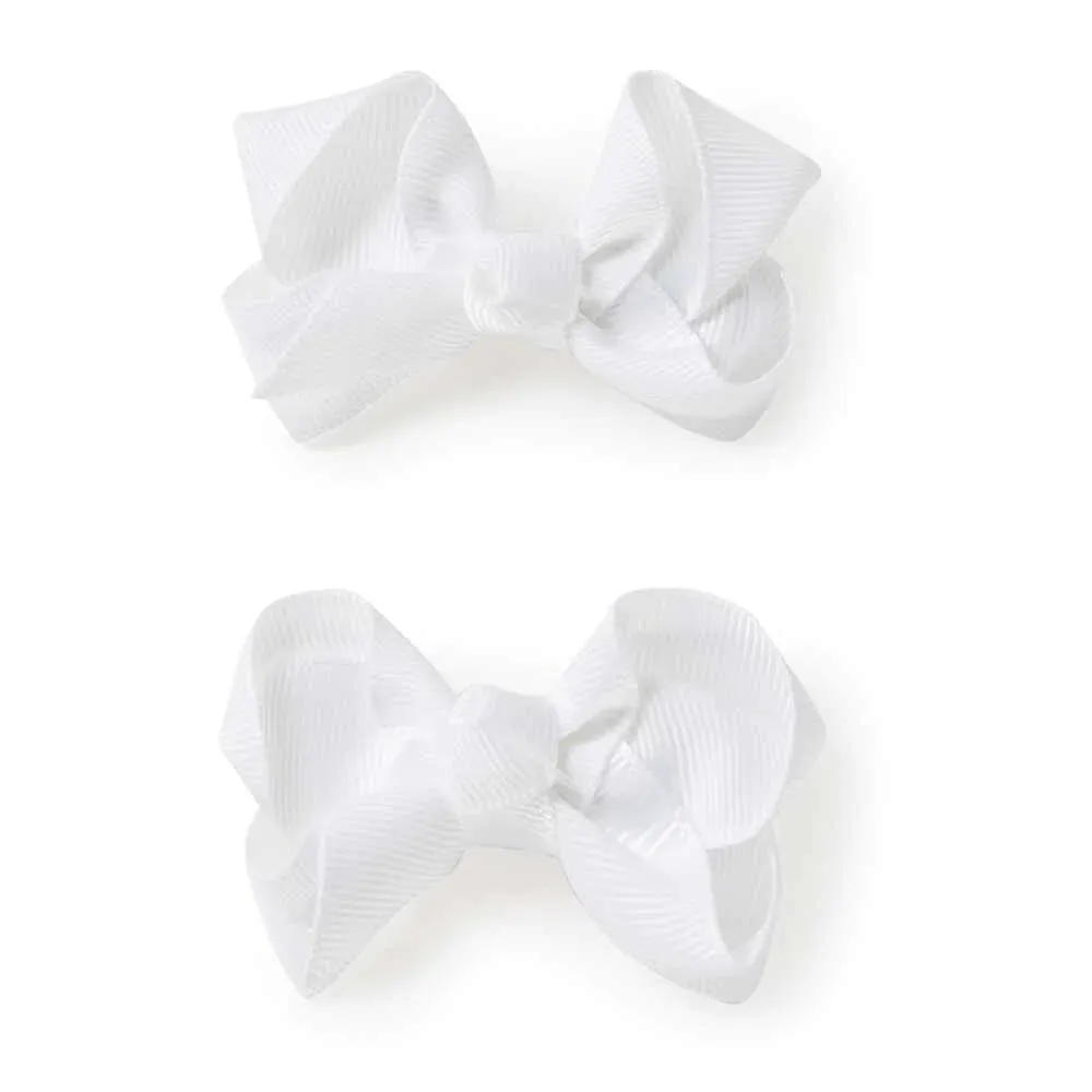 Snuggle Hunny Bow Hair Clips Pair ASSTD