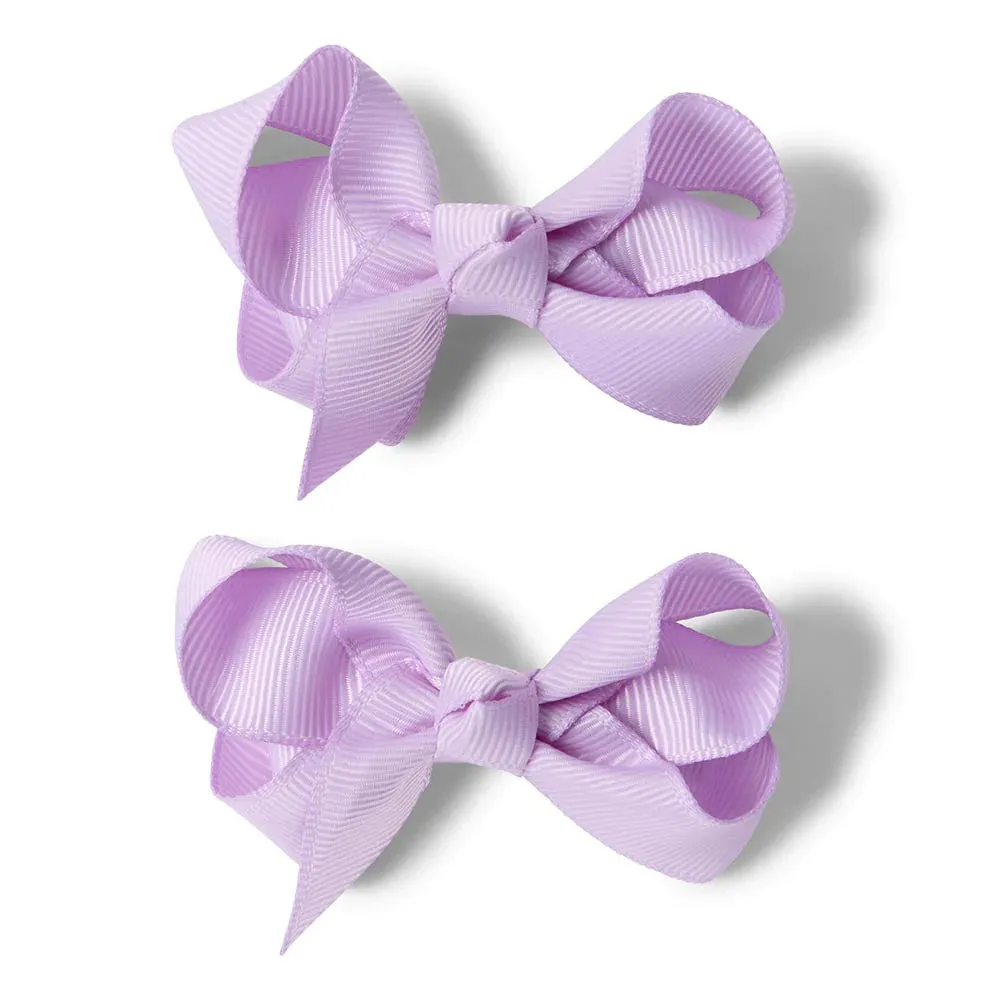 Snuggle Hunny Bow Hair Clips Pair ASSTD