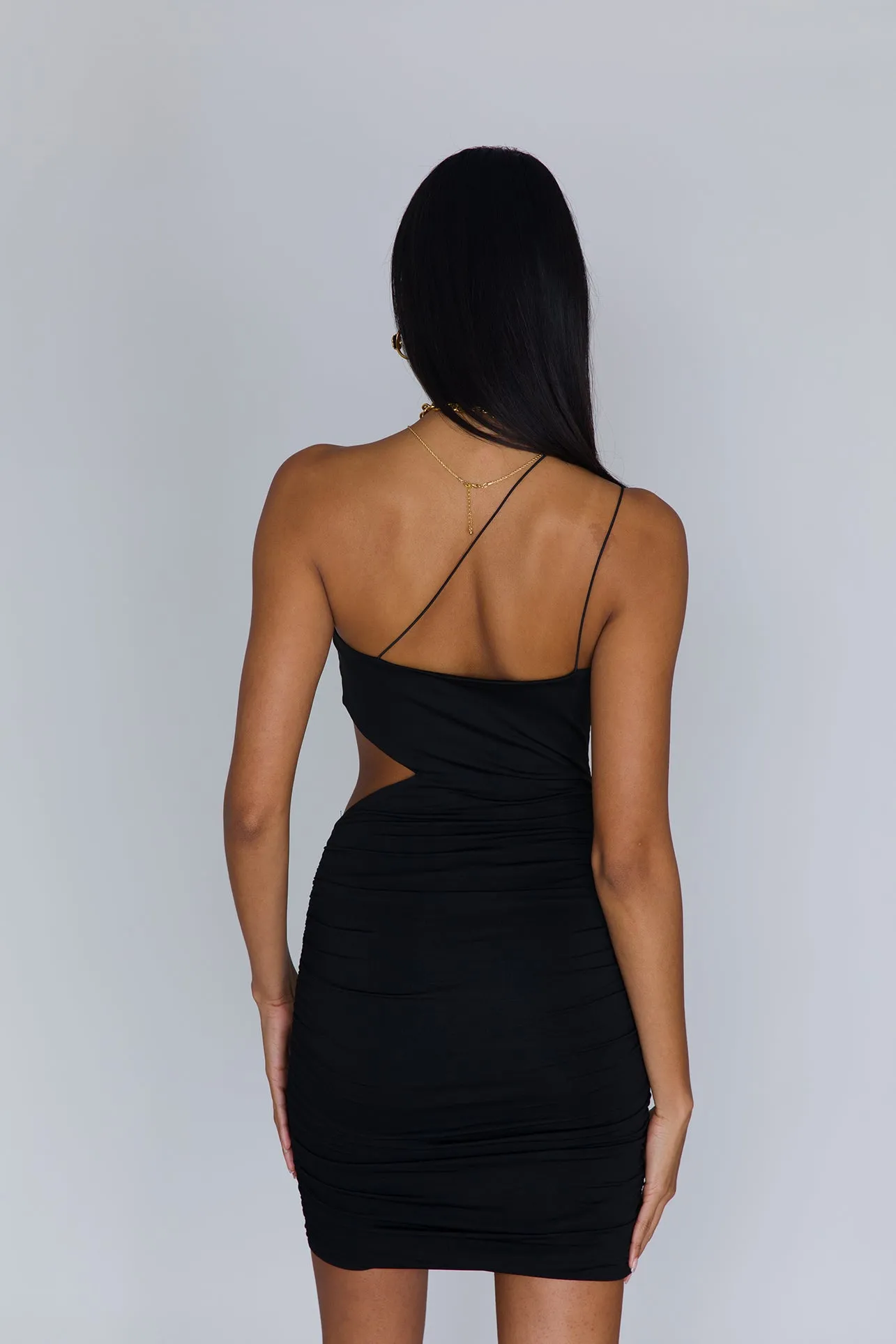 String Strap Asymmetric Dress