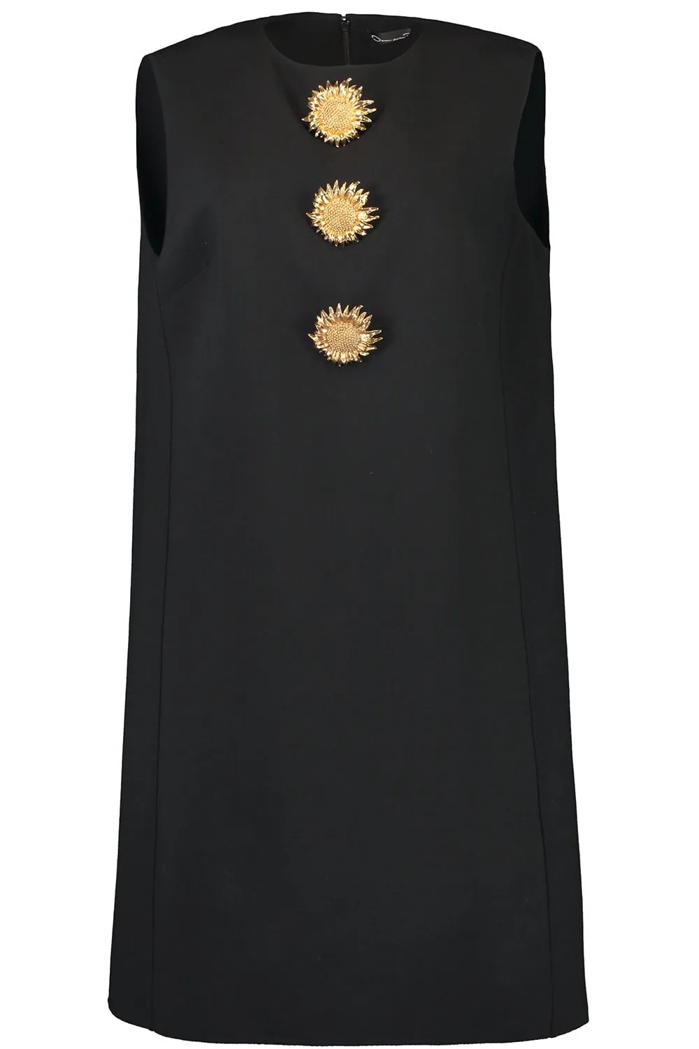 Sunflower Brooch Shift Dress