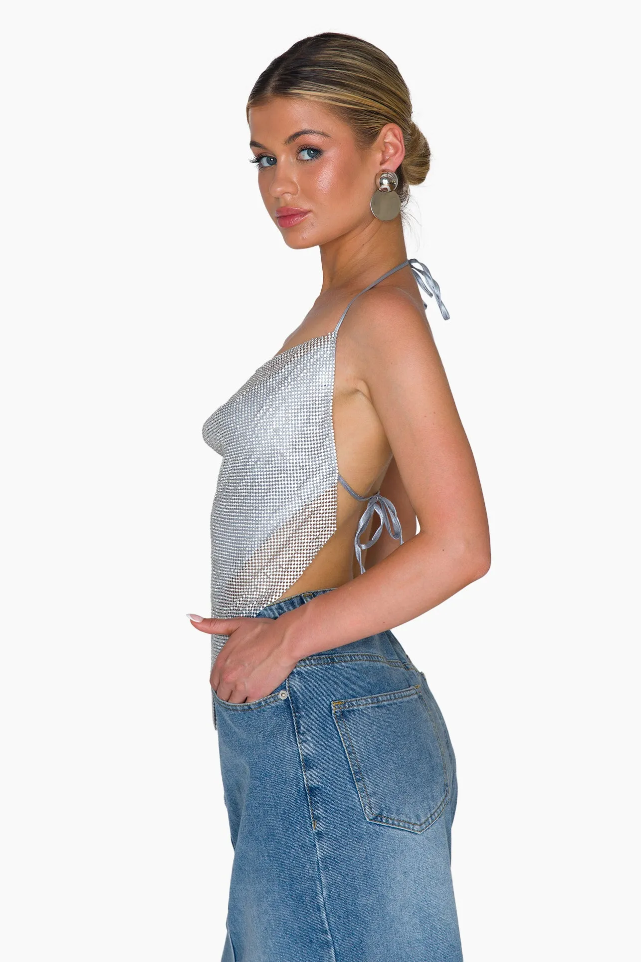 SUNSET Chain Metal Halter