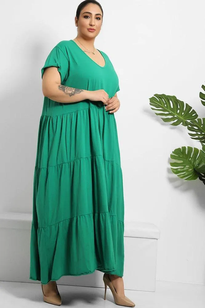 Tiered Cotton Summer Maxi Dress