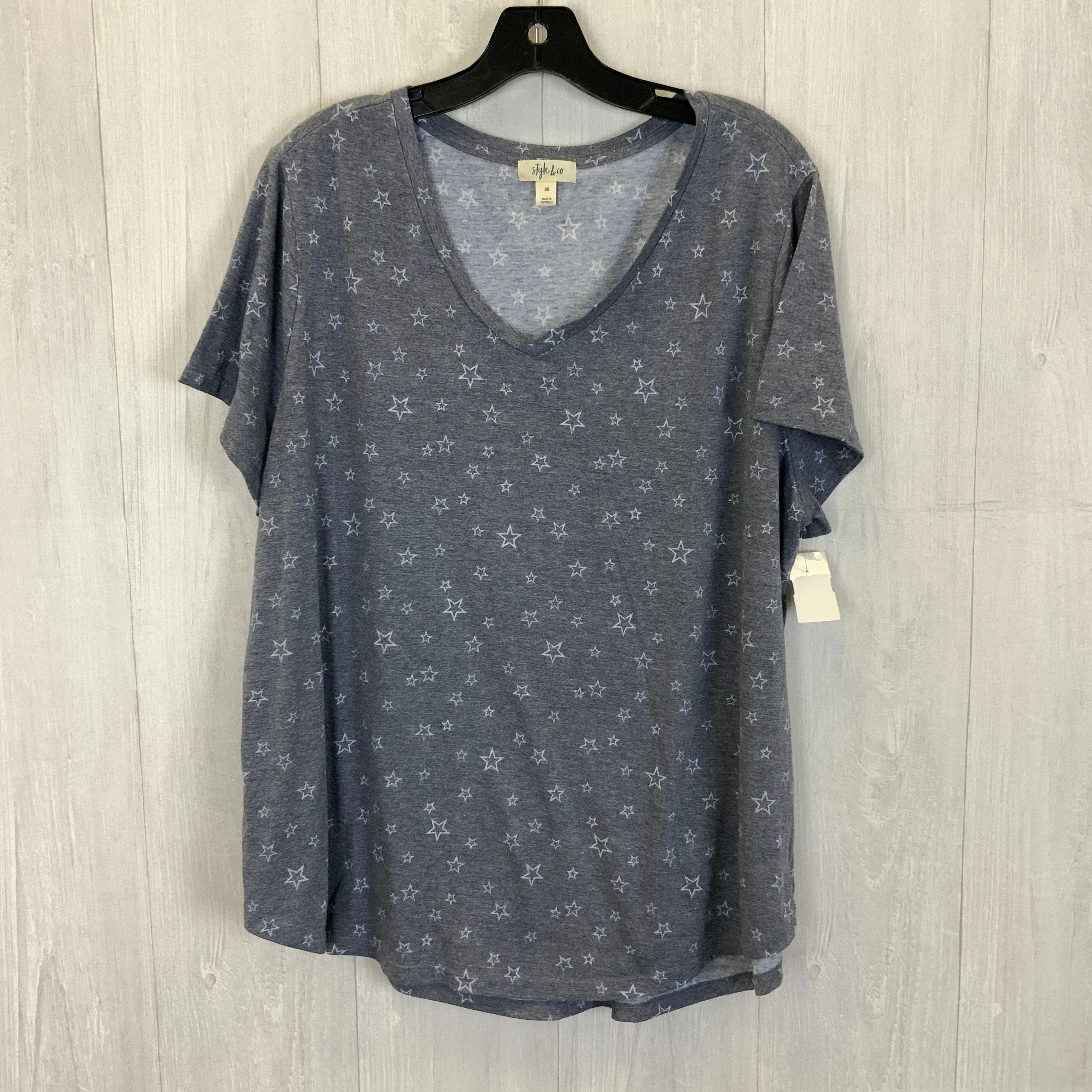 Top Short Sleeve Basic By Style And Co Collection Women  Size: 3x