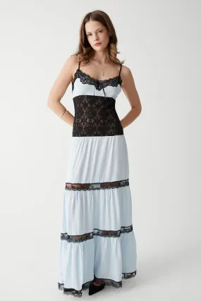 Vineyard Crochet Maxi Dress - Moonlight